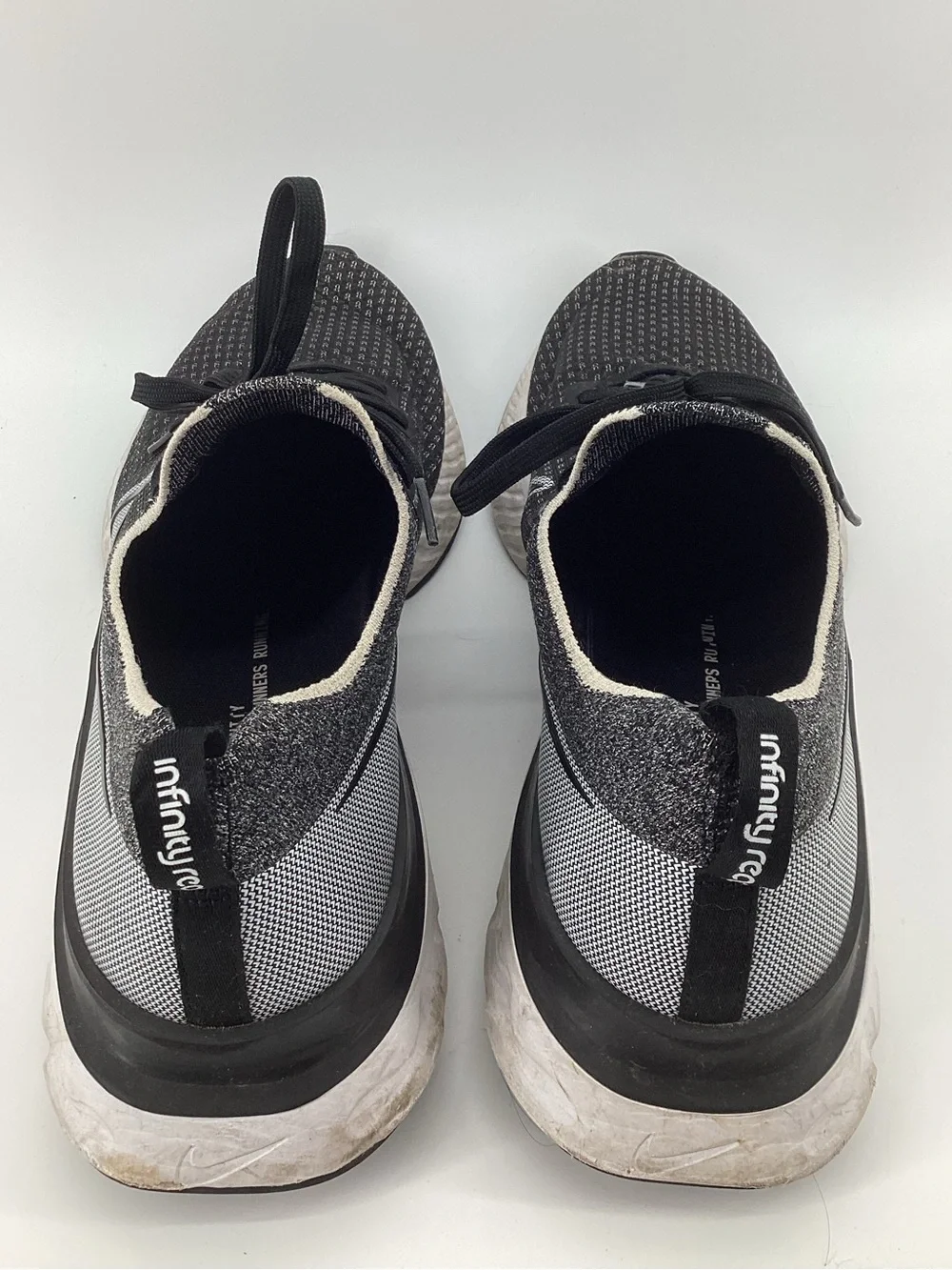Nike Black & Gray Infinity React Knit Running Sneakers